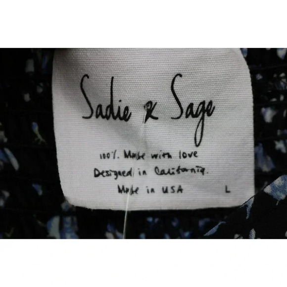 Sadie & Sage Long Belled Sleeves Cropped Top-Large-New w/Tags-Whimsigoth - Picture 5 of 10